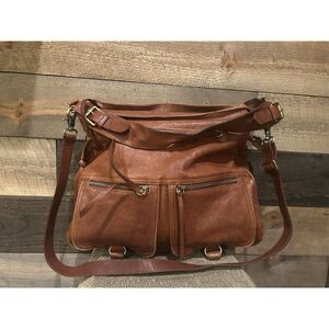 SORIAL‎ - New York Brown Leather Crossbody Bag